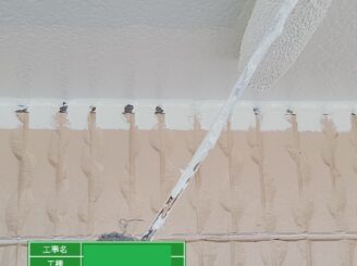 栃木市　屋根外壁塗装　シリコン塗料　施工中
